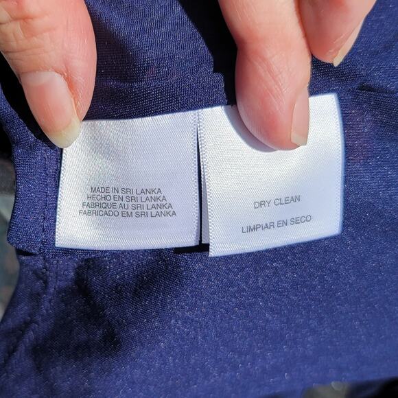 Nine West fit & flare double V neck sleeveless floral dress w-pockets size 6 - Picture 13 of 15